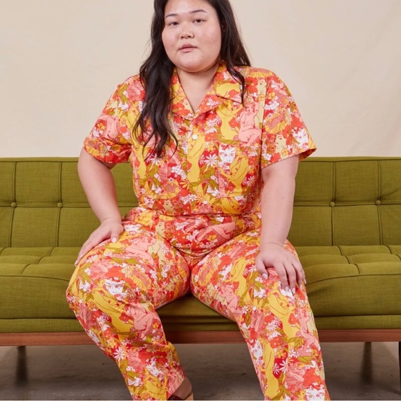 Big Bud Press Pants - Big Bud Press Spring Rapture Short Sleeve Jumpsuit Size XL